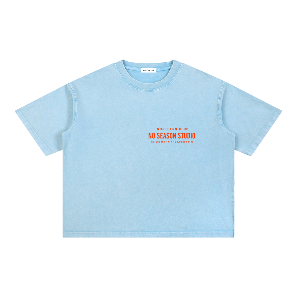 Boxy baby blue tee