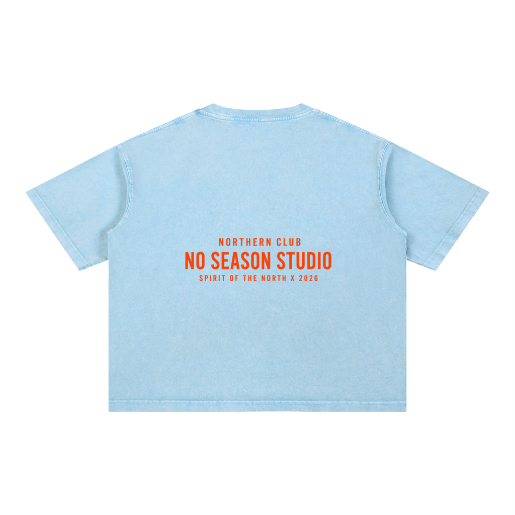 Boxy baby blue tee