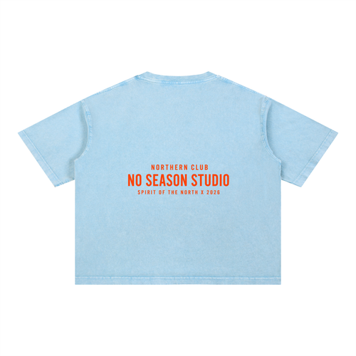 Boxy baby blue tee