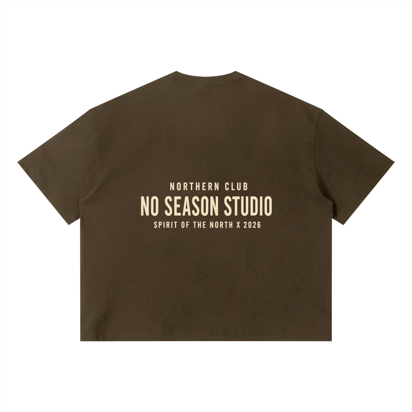 Brown boxy tee