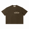 Brown boxy tee